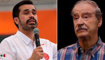 Máynez explota contra Vicente Fox tras pedirle que decline a favor de Xóchitl Gálvez: “No pasaría un examen de redacción”