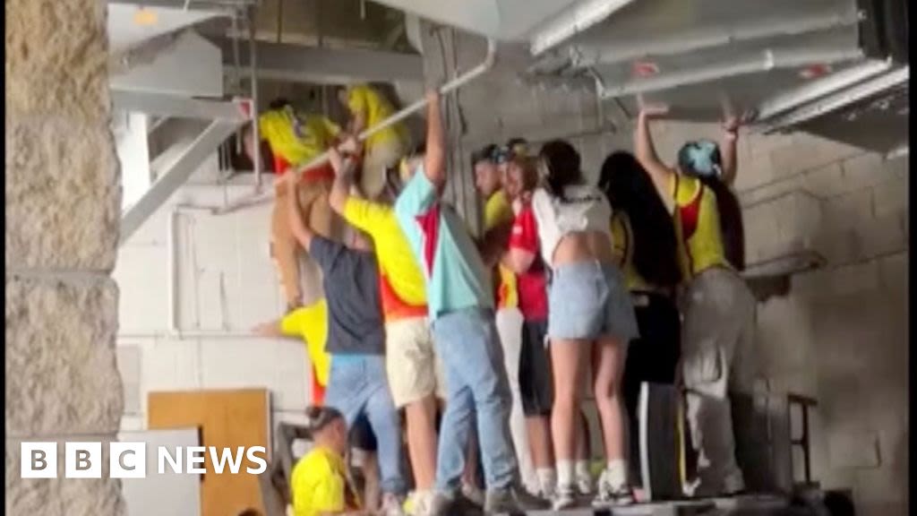 Fans climb into stadium air vents to get into Copa America