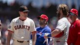 Benches Clear Between Phillies and Giants After Bryce Harper Gets Brushed Back