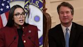 Alexandria Ocasio-Cortez pressures Chuck Schumer to say whether Justices Brett Kavanaugh and Neil Gorsuch lied under oath about their views on Roe v. Wade