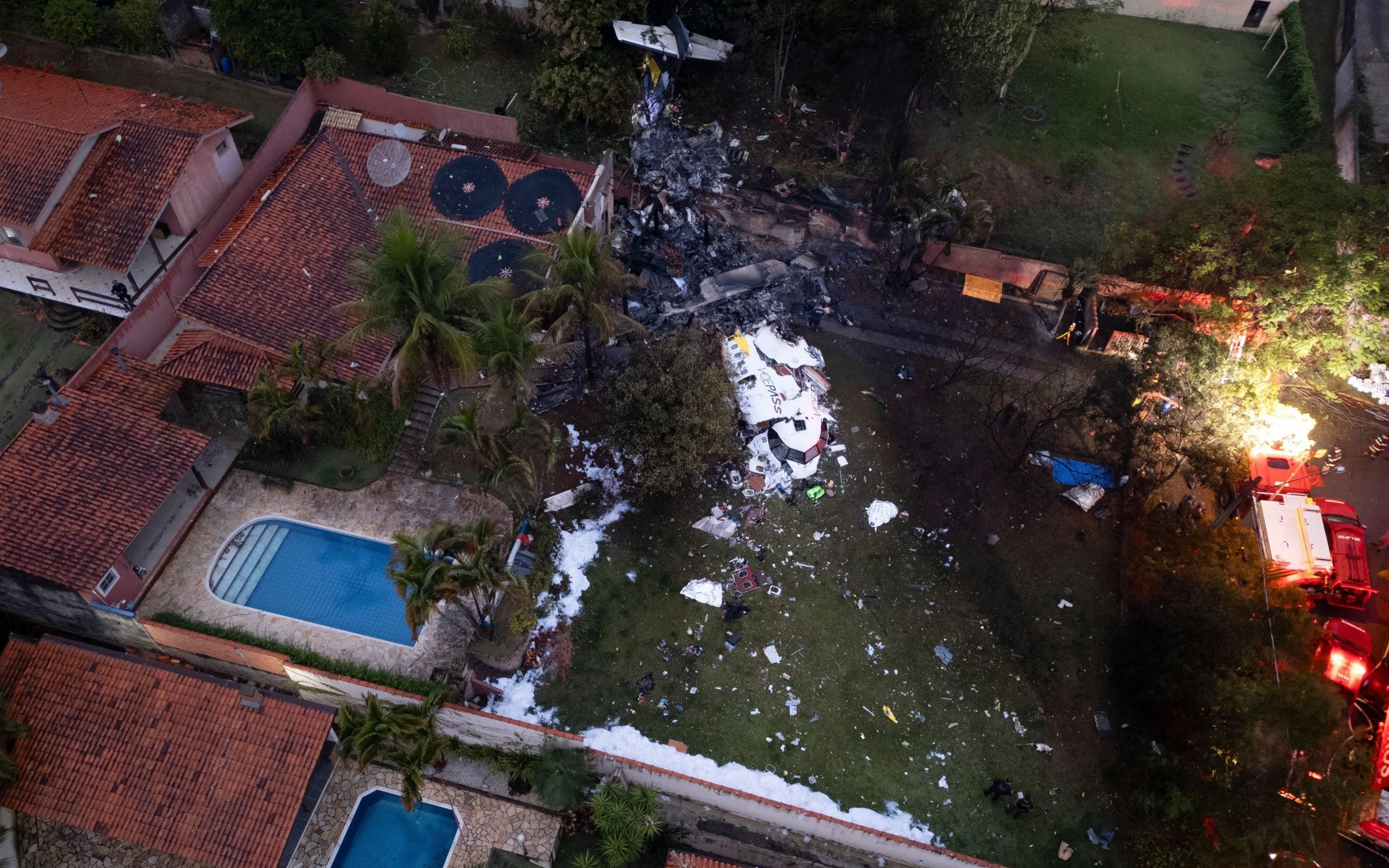 Plane carrying 61 people crashes in Brazil