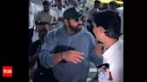 ‘Sir ek photo dedo na': Rohit Sharma mobbed by fans at airport. Watch | Cricket News - Times of India
