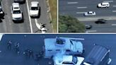 Gunman leads cops on wild high-speed chase then survives suicide attempt on California highway