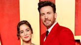 Chris Evans, Wife Alba Baptista Make Red Carpet Debut at Oscars Party