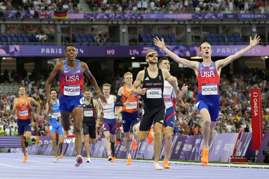 Olympic Track and Field: American Cole Hocker pulls Olympic shocker in men’s 1,500