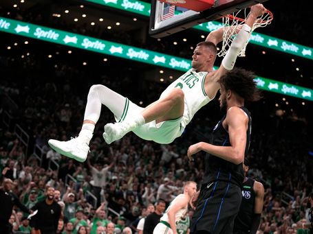 Celtics rout Mavericks 107-89 in Game 1 of NBA Finals behind Brown, returning Porzingis | ABC6