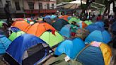 Mexican authorities clear one of Mexico City's largest downtown migrant tent encampments