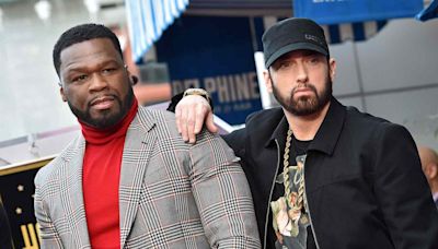 50 Cent Says Eminem Is the Reason He Performed at 2022 Super Bowl Halftime Show: 'They Didn't Want Me There'