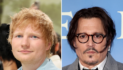 Ed Sheeran under fire for posing with Johnny Depp in backstage photo