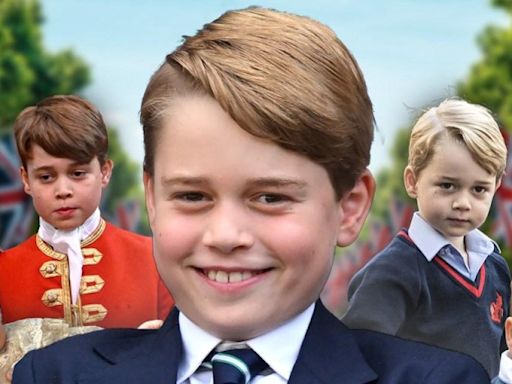 Prince George through the ages as the future king turns 11