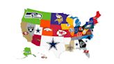 Here's the most popular NFL team in the US and every state, based on Google search data