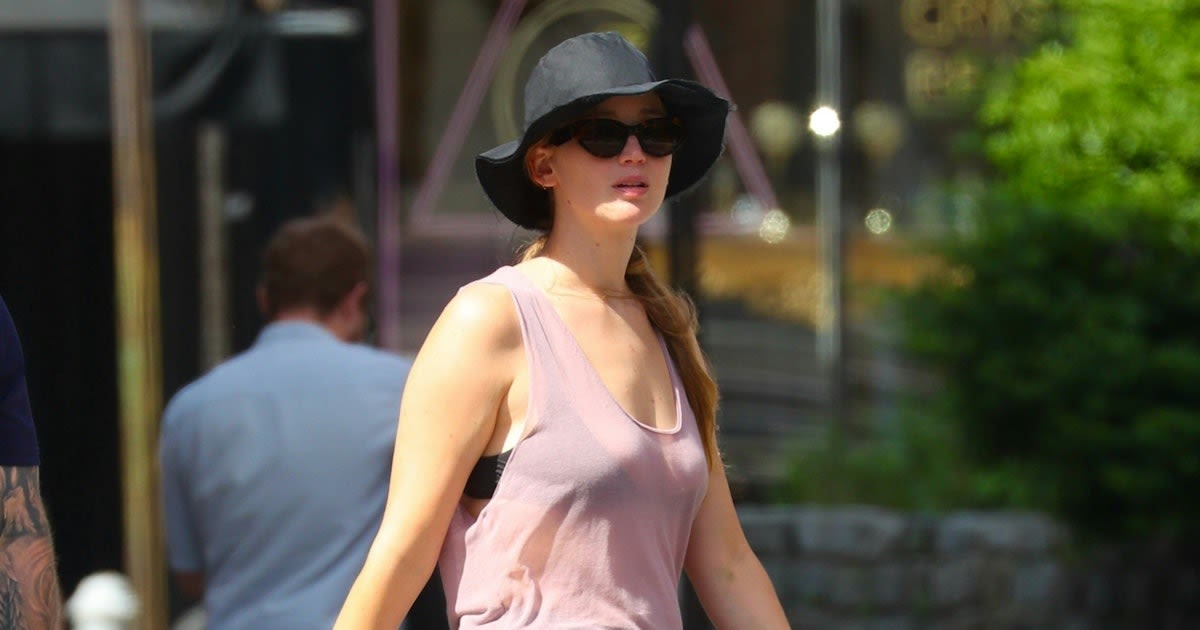 Jennifer Lawrence Brings Back The Dress Over Pants Trend