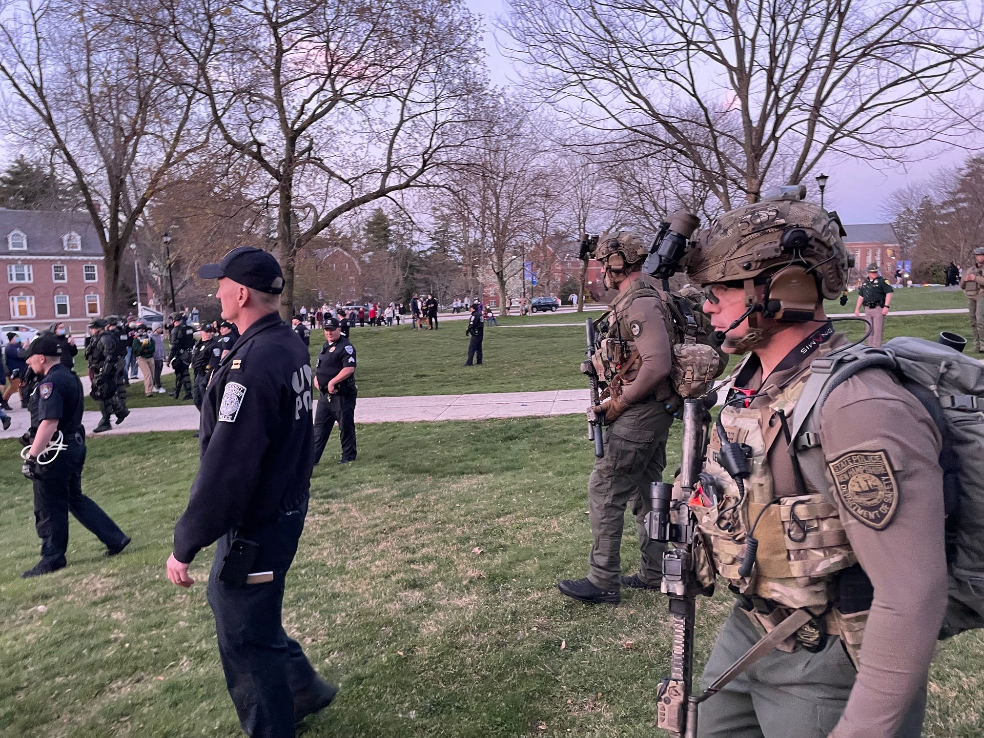 Police at UNH arrest pro-Palestine protesters setting up encampment