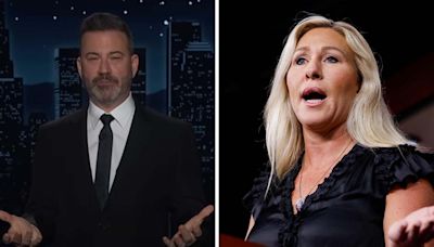 Jimmy Kimmel shames Marjorie Taylor Greene for claiming Biden tried to assassinate Trump: "Stupid and dangerous"