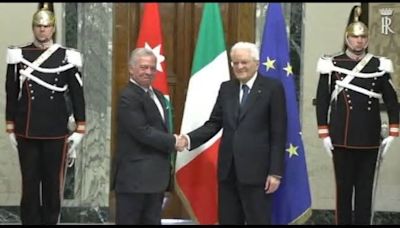 Mattarella riceve al Quirinale il re Abdullah II di Giordania