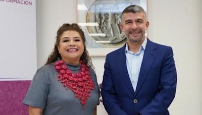 Clara Brugada y Mauricio Tabe buscan 'trabajar en causas comunes' para habitantes de MH