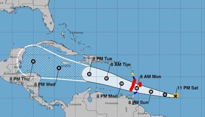 Hurricane Beryl maps show path and landfall forecast