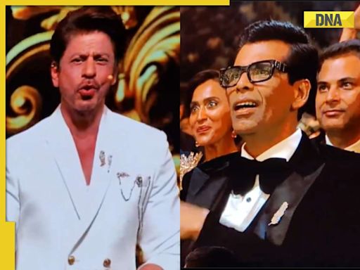 Karan Johar touches Shah Rukh Khan’s feet after being hounoured at IIFA 2024, video goes viral