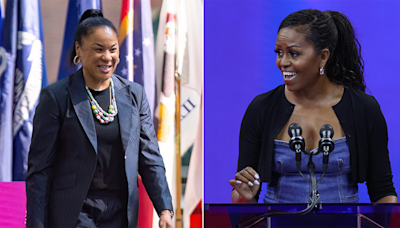 South Carolina coach Dawn Staley asks Barack Obama to borrow wife Michelle for 4 short years