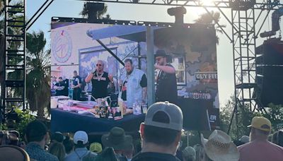 Stagecoach: The wildest moments from Guy Fieri's cooking demo with Paul Cauthen, Jelly Roll