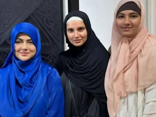 Sana Khan and Sania Mirza go for Hajj with their families; bond over the experience. Watch