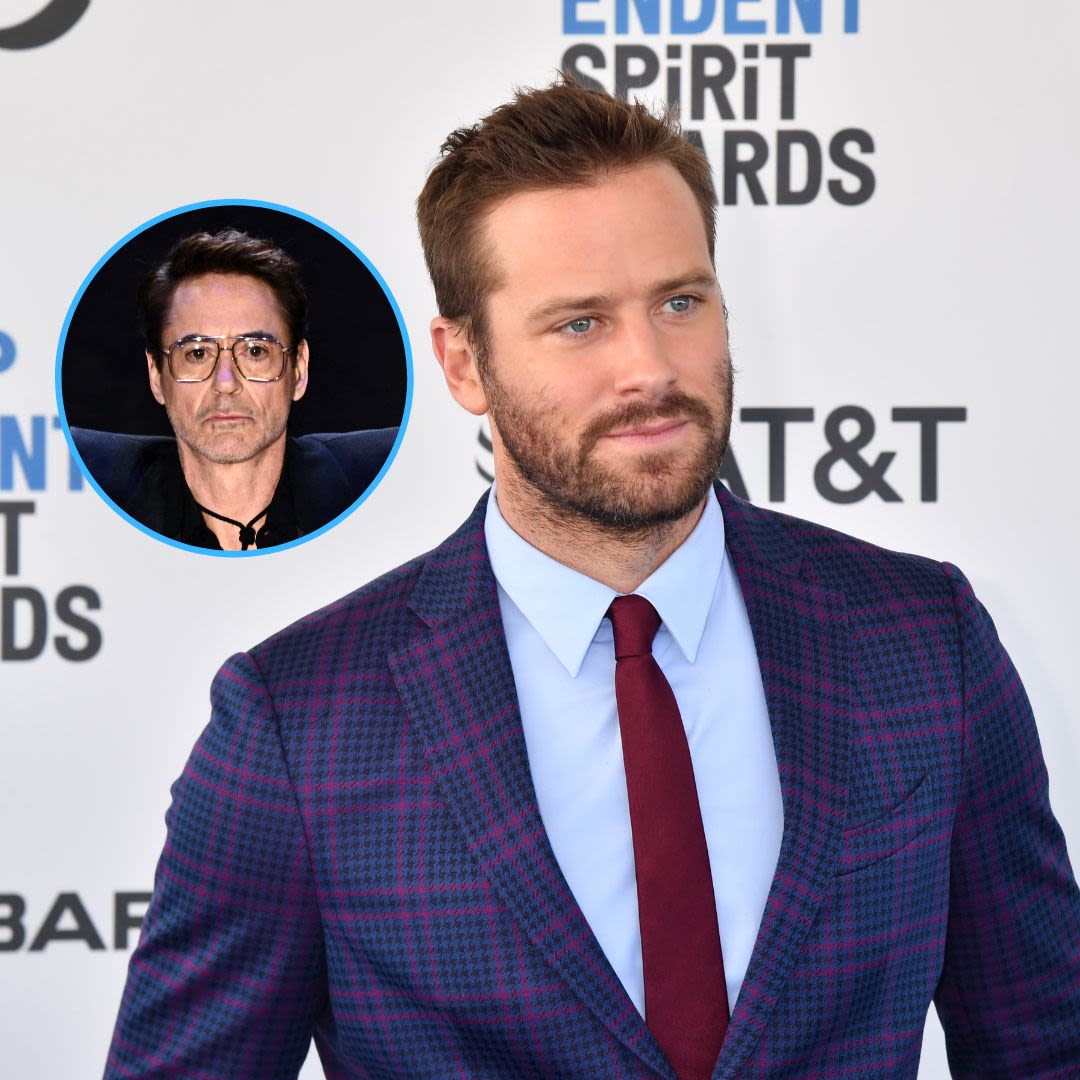 Armie Hammer Denies Robert Downey Jr. Paid for His Rehab After Cannibal Allegations