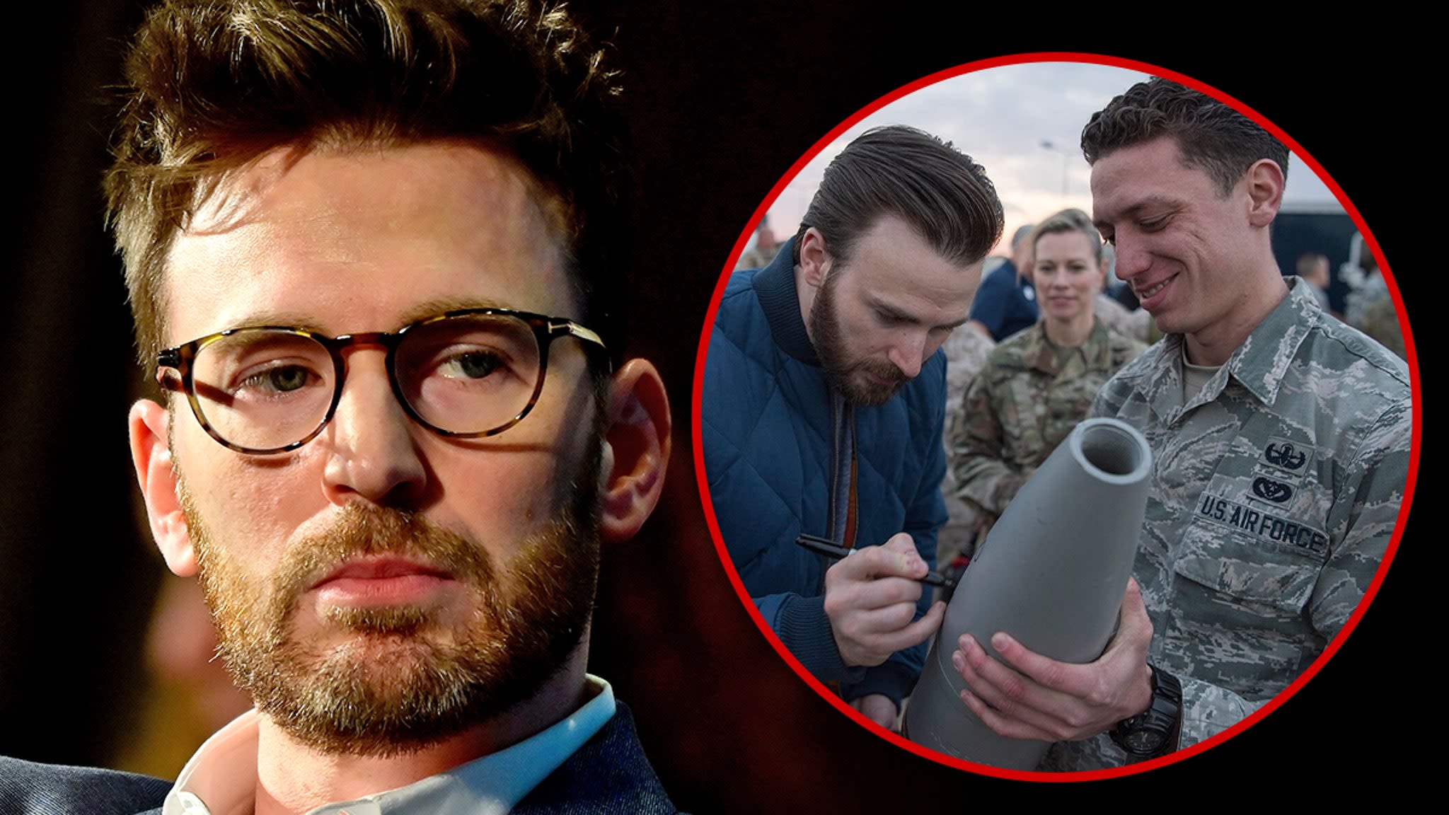 Chris Evans Clarifies Misconception He Signed Israeli Bomb, Pic From 2016