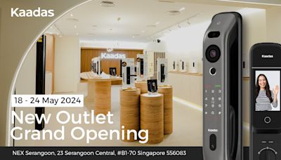 World's Largest Smart Lock Manufacturer, Kaadas, Opens First Store at NEX Serangoon, Singapore.
