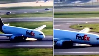 Scary Video Shows Plane Smashing Nose First Into Runway In Istanbul After Landing Gear Failure