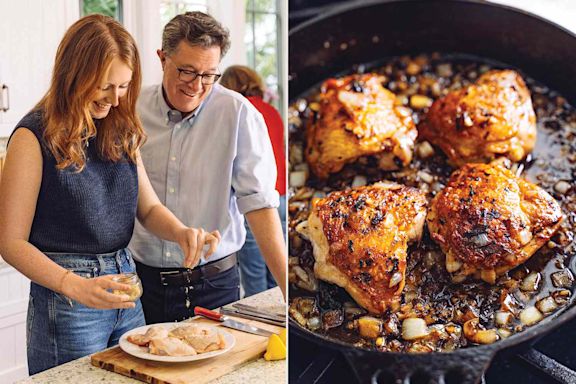 Stephen Colbert Took Years to Perfect His Spicy Honey-Lemon Chicken Recipe — with Help from His Daughter (Exclusive)