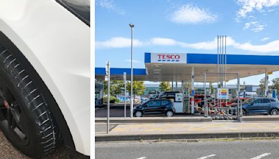 Tesco apologises after Dundee man's car marked with white paint at petrol station