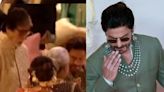 SRK Touches Amitabh And Jaya Bachchan's Feet at Ambani Wedding - WATCH