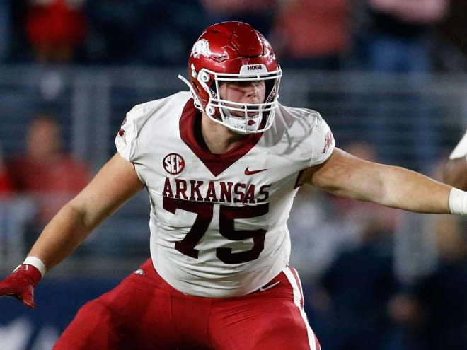 Arkansas offensive lineman Patrick Kutas getting confidence back