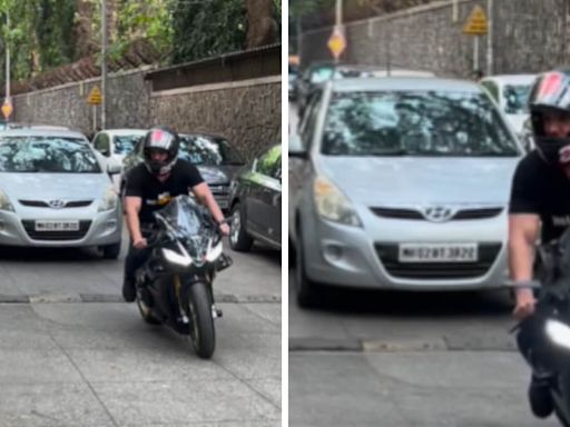John Abraham Spotted Riding His Super Bike Aprilia RSV4 In Mumbai - News18