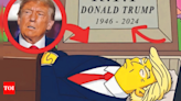 Trump in a casket image fake, clarifies Simpsons showrunner - Times of India