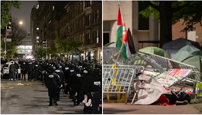 Tensión en la Universidad de Columbia: la Policía dispersa las protestas