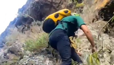 Video shows teams scouring rocky terrain in search for Jay Slater