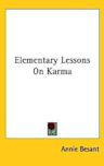 Elementary Lessons On Karma