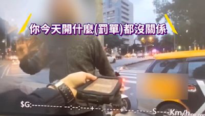 獨家／博愛特區內小黃違規左轉遭開單 反控警「沒鳴笛」