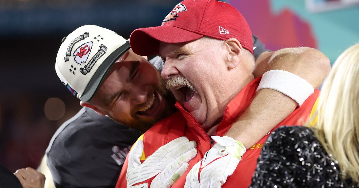 Andy Reid Reflects on Tense Super Bowl Moment With Travis Kelce, Says He Was a ‘Live Wire, But Always With...