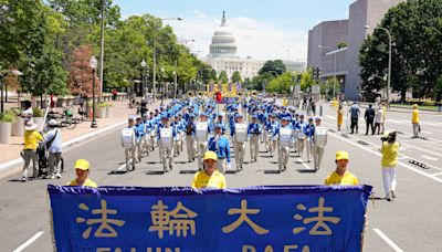 組圖：反迫害25周年 法輪功華府盛大遊行