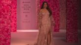 Sonakshi Sinha Was A Whimsical Muse To Designer Dolly J In A Blush Pink Gown On The FDCI India...
