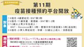 今日起新北市疫苗系統第11期預約開跑！