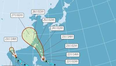 凱米「吸飽能量」今恐轉中颱！ 日氣象廳預測將登陸台灣