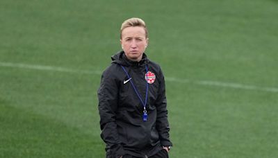 Suspended Canadian soccer coach Bev Priestman apologizes for Olympic drone scandal
