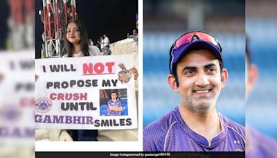 Gautam Gambhir Responds After KKR Fan Girl's Viral Plea: "Will Not Propose..." | Cricket News