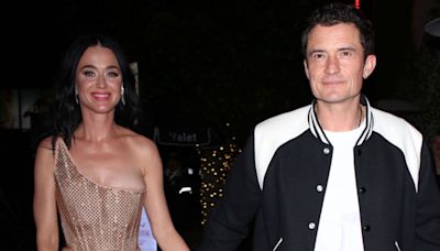Katy Perry Holds Hands with Orlando Bloom as They Leave “American Idol” Season Finale Afterparty