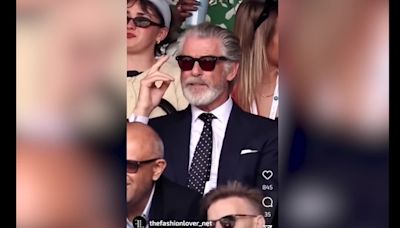 El peculiar estilo de aplaudir de Pierce Brosnan en Wimbledon - MarcaTV