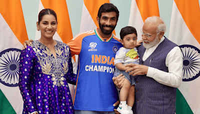 "Modiji's grand-dad moment": Jasprit Bumrah's son Angad keeps PM Modi busy, evokes hilarious reactions