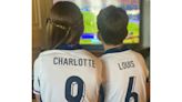 William and Kate release photo of Charlotte and Louis watching England in Euros final